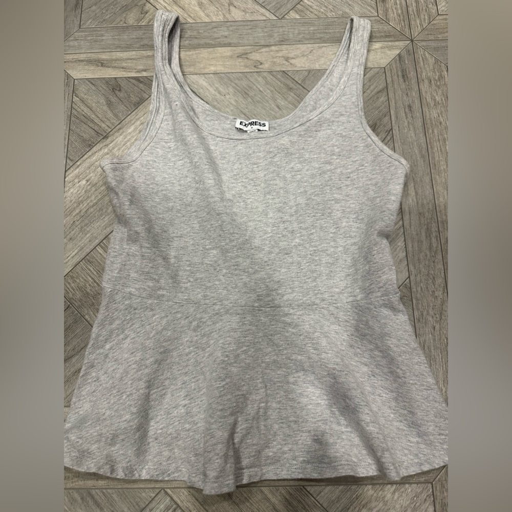 Express Gray Tank Top - Picture 2 of 3